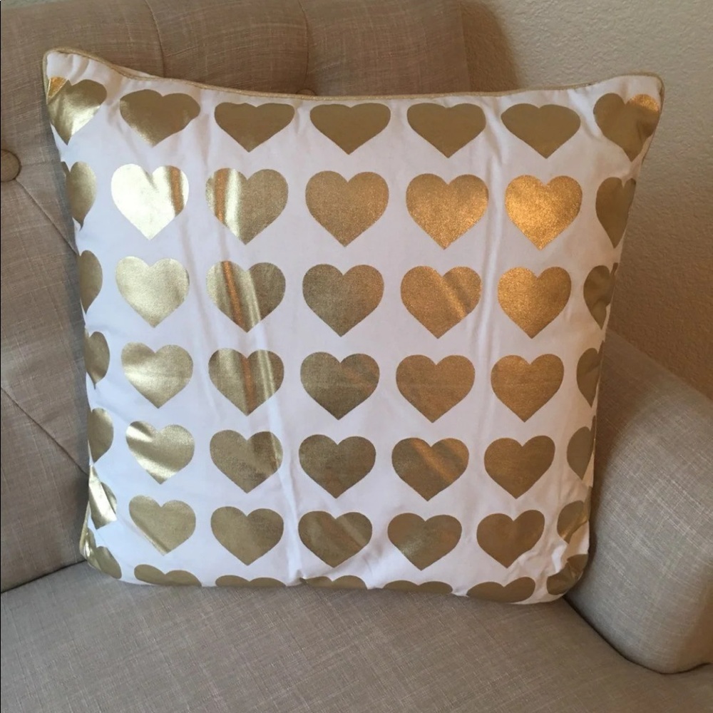 Gold Foiled Hearst Accent Pillow
